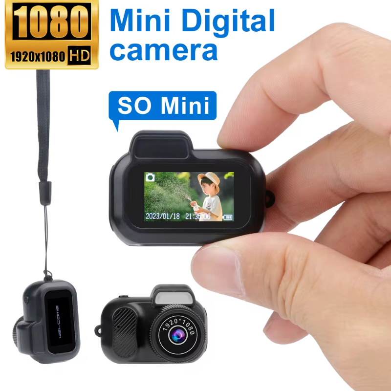 Kompakte 1080p HD Retro Mini-Kamera – Perfektes Geschenk im Taschenformat für jeden Anlass!