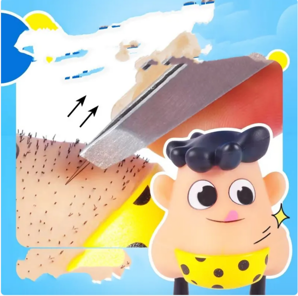 Ein lustiges Spielzeug, um seinen Bart zu lüften