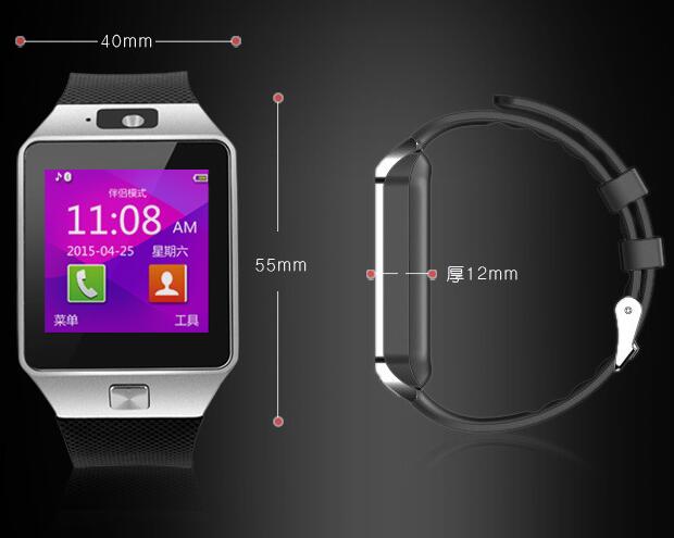 Smart Watch with TF Card, SIM, Camera, Bluetooth