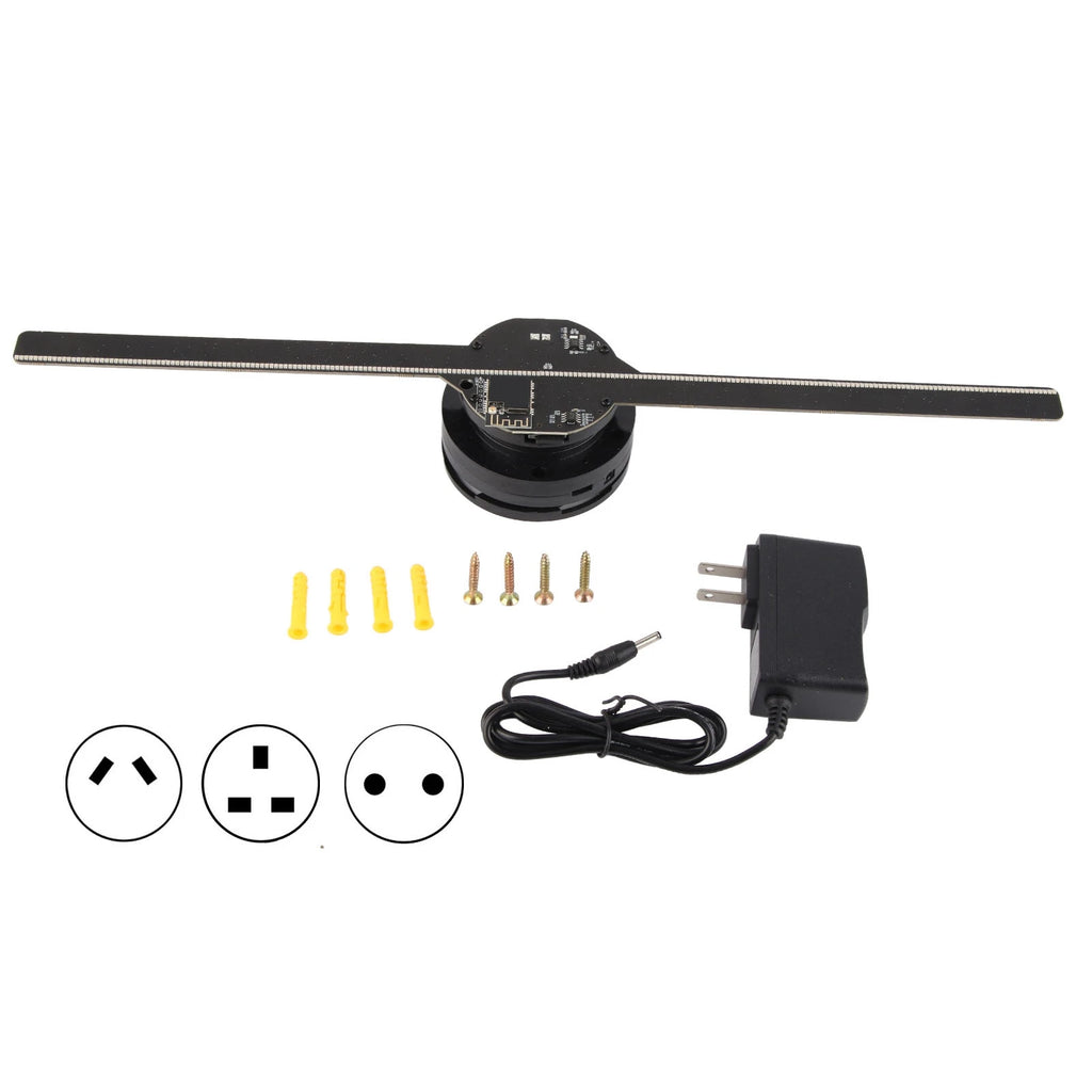 3D-Hologramm-Ventilator 224 LED-Lichtperlen
