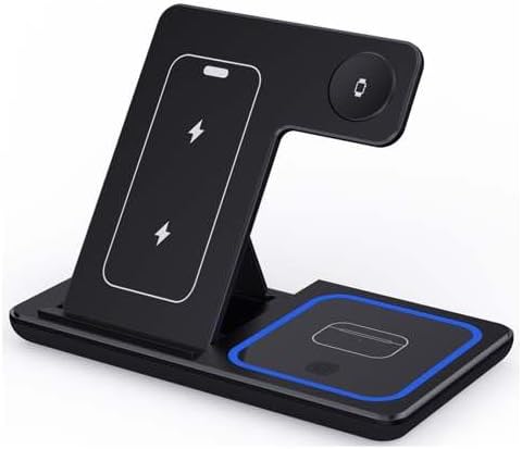 3-in-1 LED Schnelle Kabellose Ladestation Faltbar