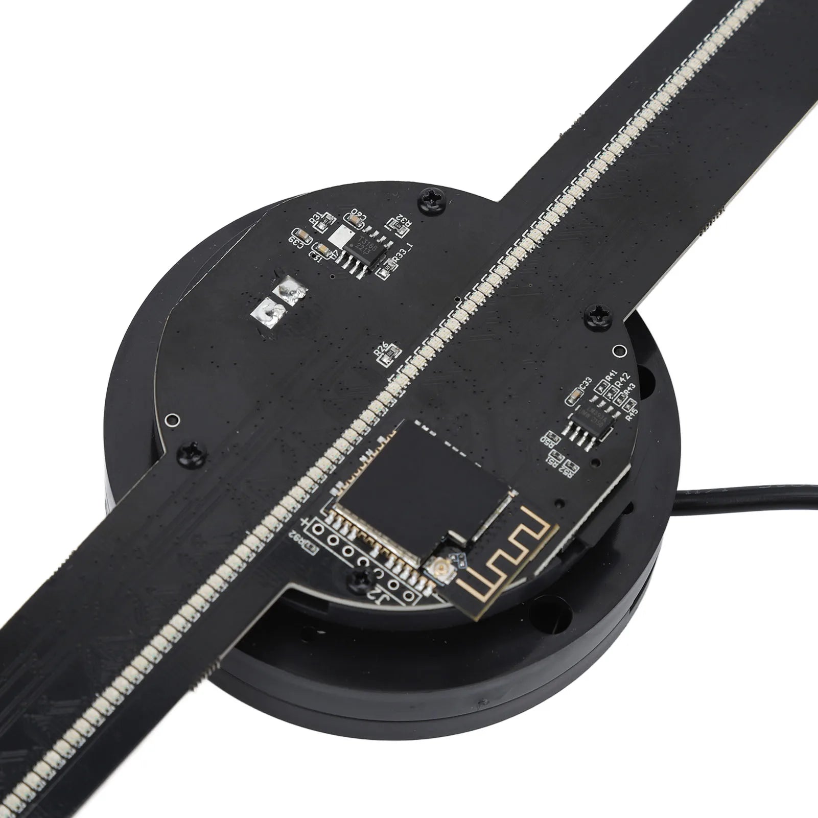 3D-Hologramm-Ventilator 224 LED-Lichtperlen