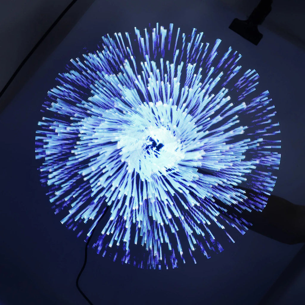 3D-Hologramm-Ventilator 224 LED-Lichtperlen