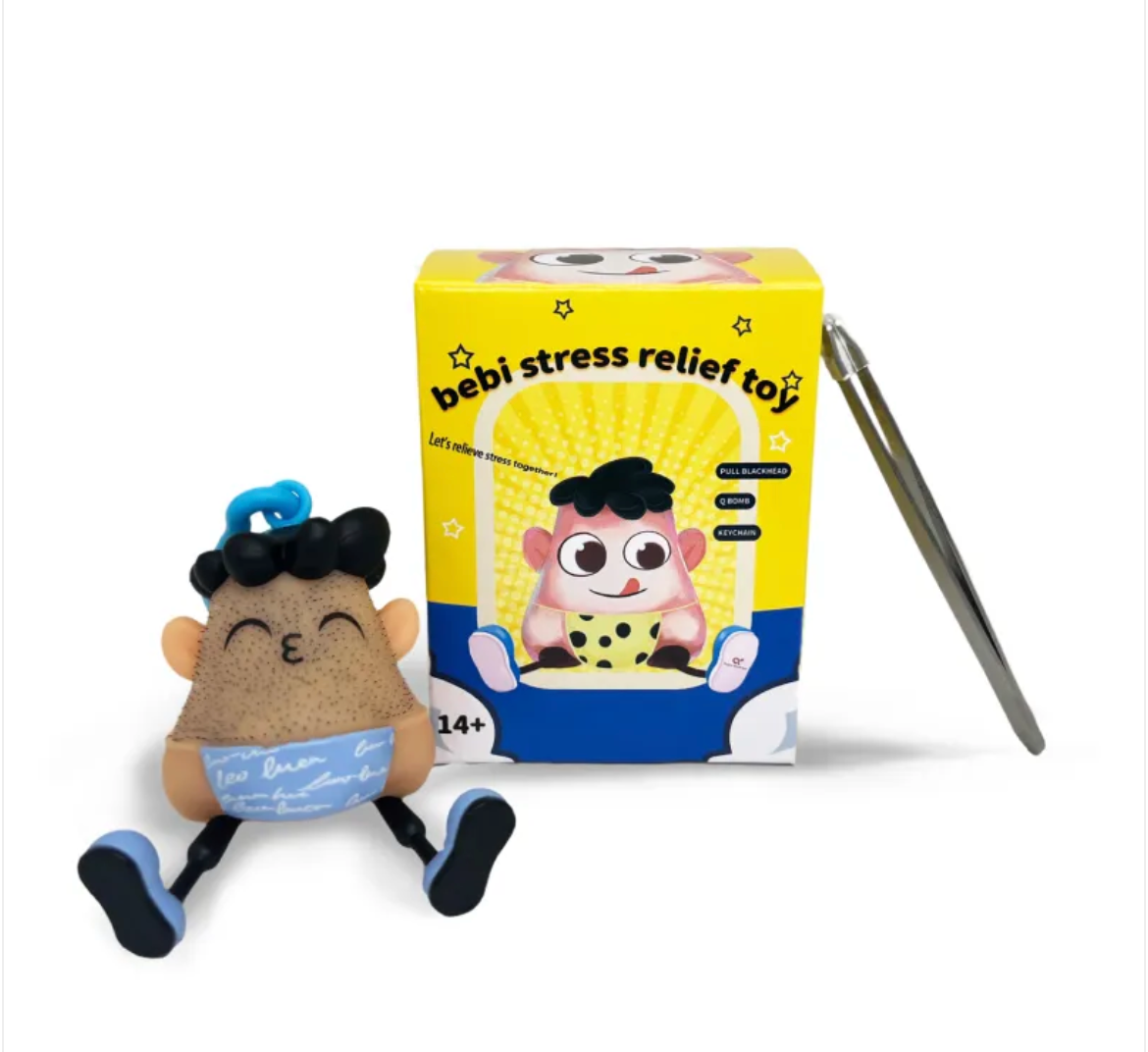 Ein lustiges Spielzeug, um seinen Bart zu lüften