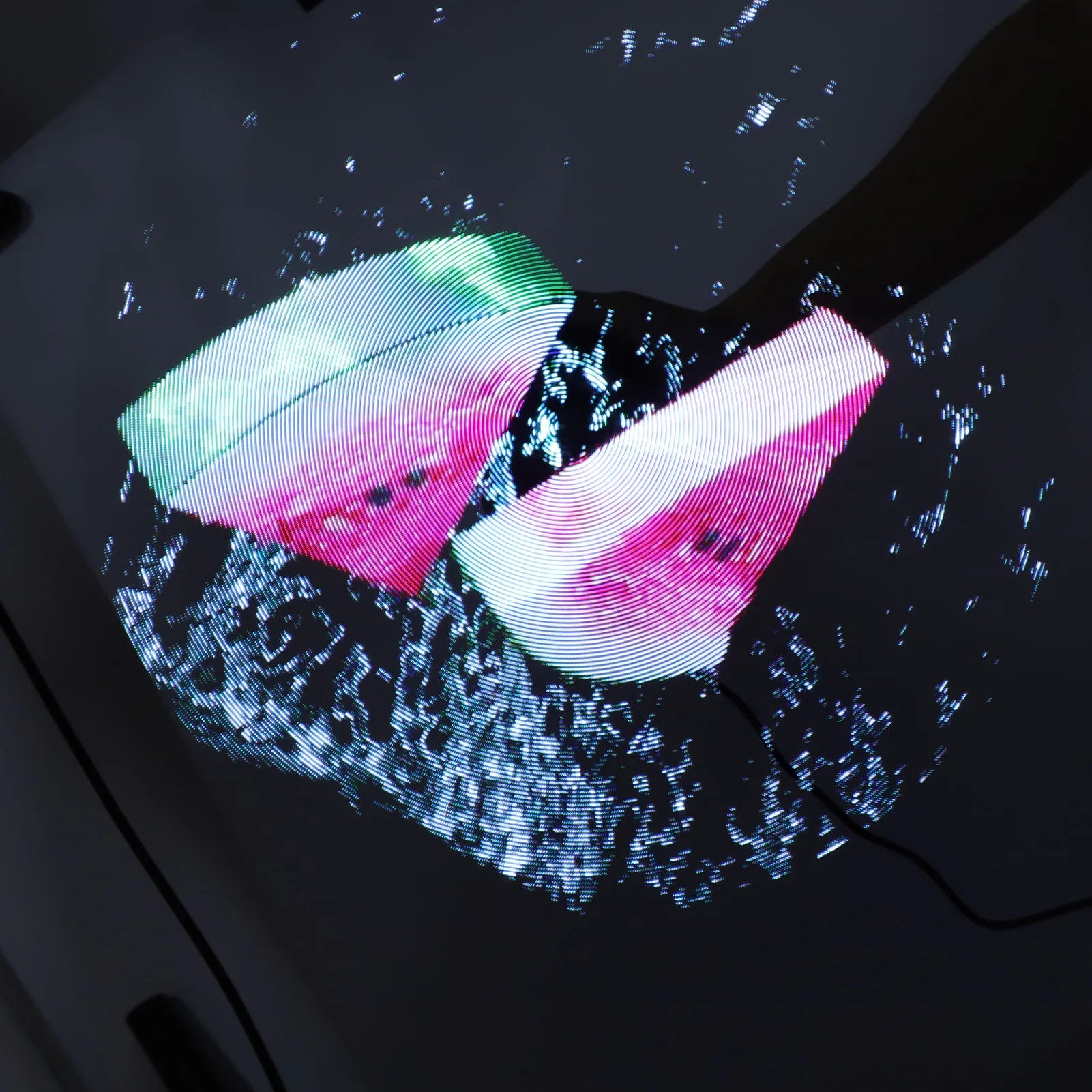 3D-Hologramm-Ventilator 224 LED-Lichtperlen