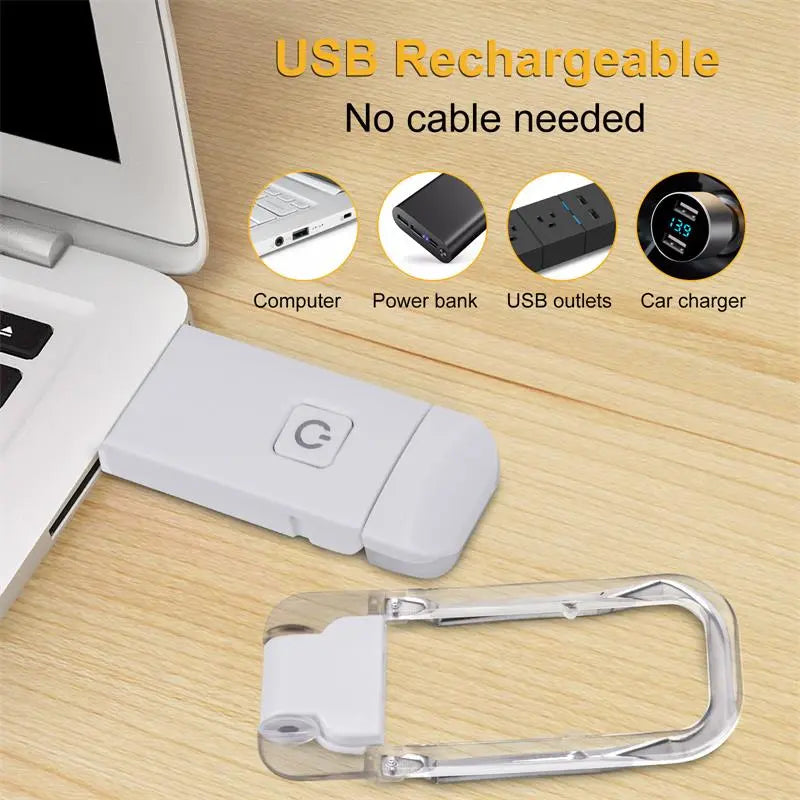 LED USB Wiederaufladbare Buchlampe Leselampe Augenschutz