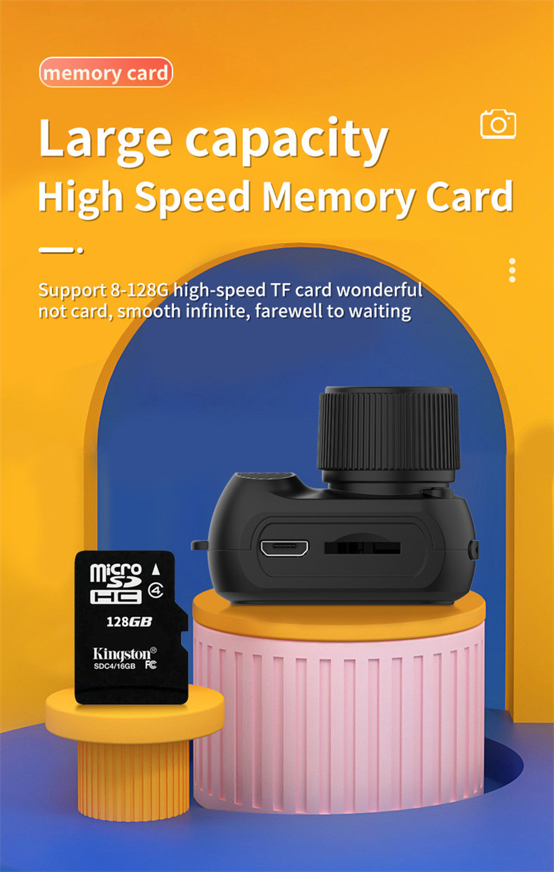 Kompakte 1080p HD Retro Mini-Kamera – Perfektes Geschenk im Taschenformat für jeden Anlass!