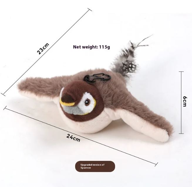 Flatternder Vogel Katzenspielzeug